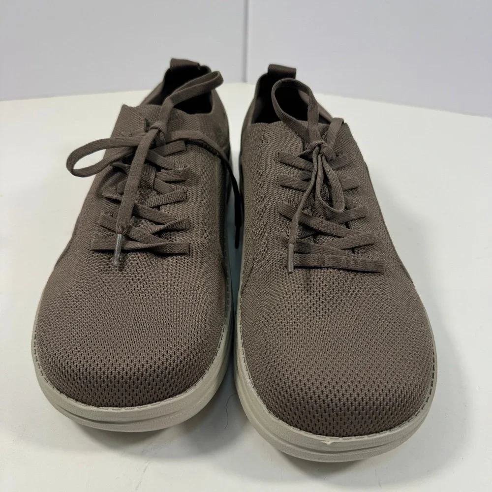 Itazero Men's Knit Sneakers Casual Comfort‎ Shoes Khaki Brown Size 10W